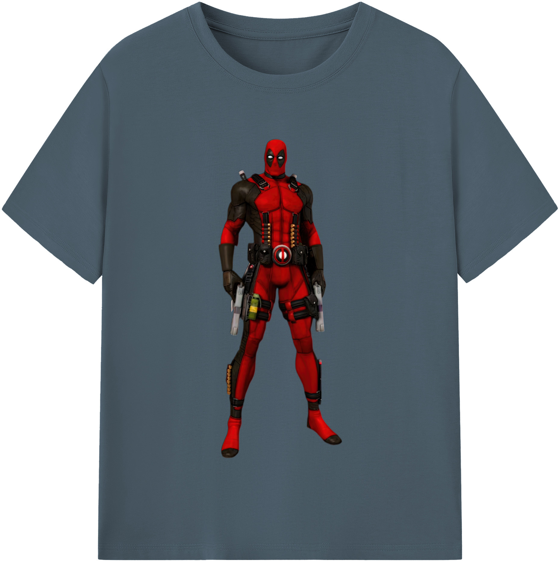 （画像用） Deadpool デッドプール 綿100％半袖Tシャツ（フロントプリント）